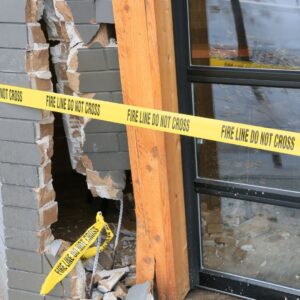 exterior building damage
